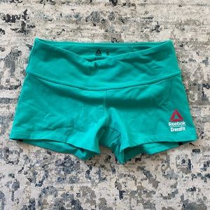 Reebok teal workout shorts